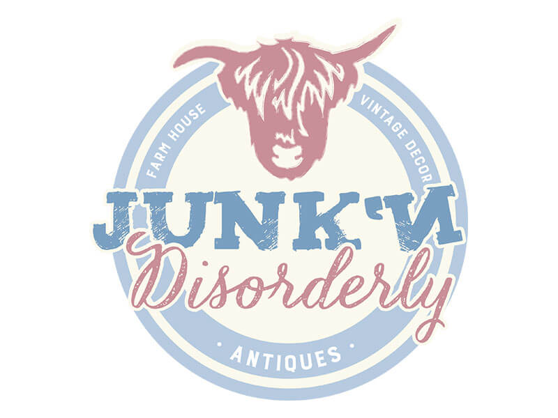 Antiques Logo Design - Ranch House Designs - Junk N’ Disorderly